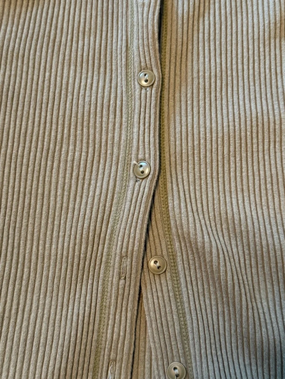 Free People Intimately Ribbed Button Tank Olive XS - Picture 3 of 9